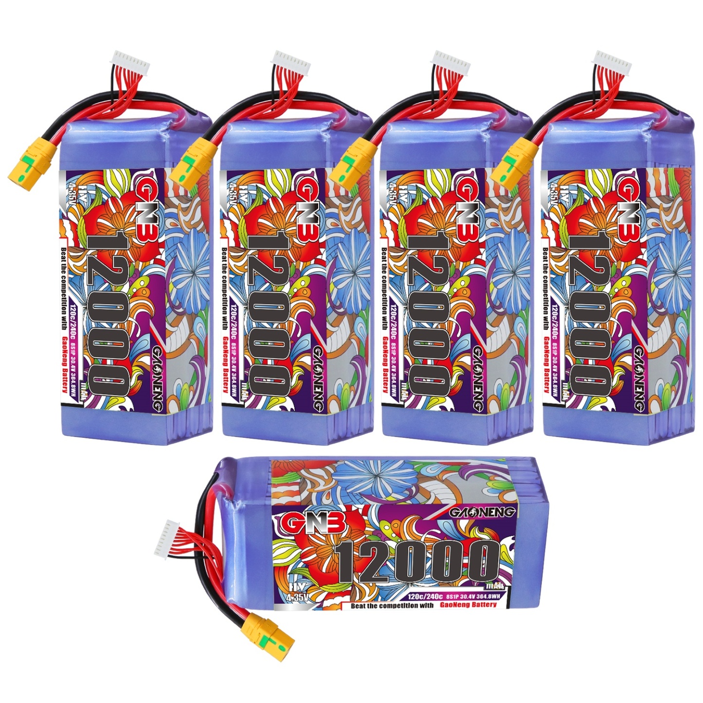 GAONENG GNB 8S1P 30.4V HV 12000mAh 120C LiPo Battery XT90S