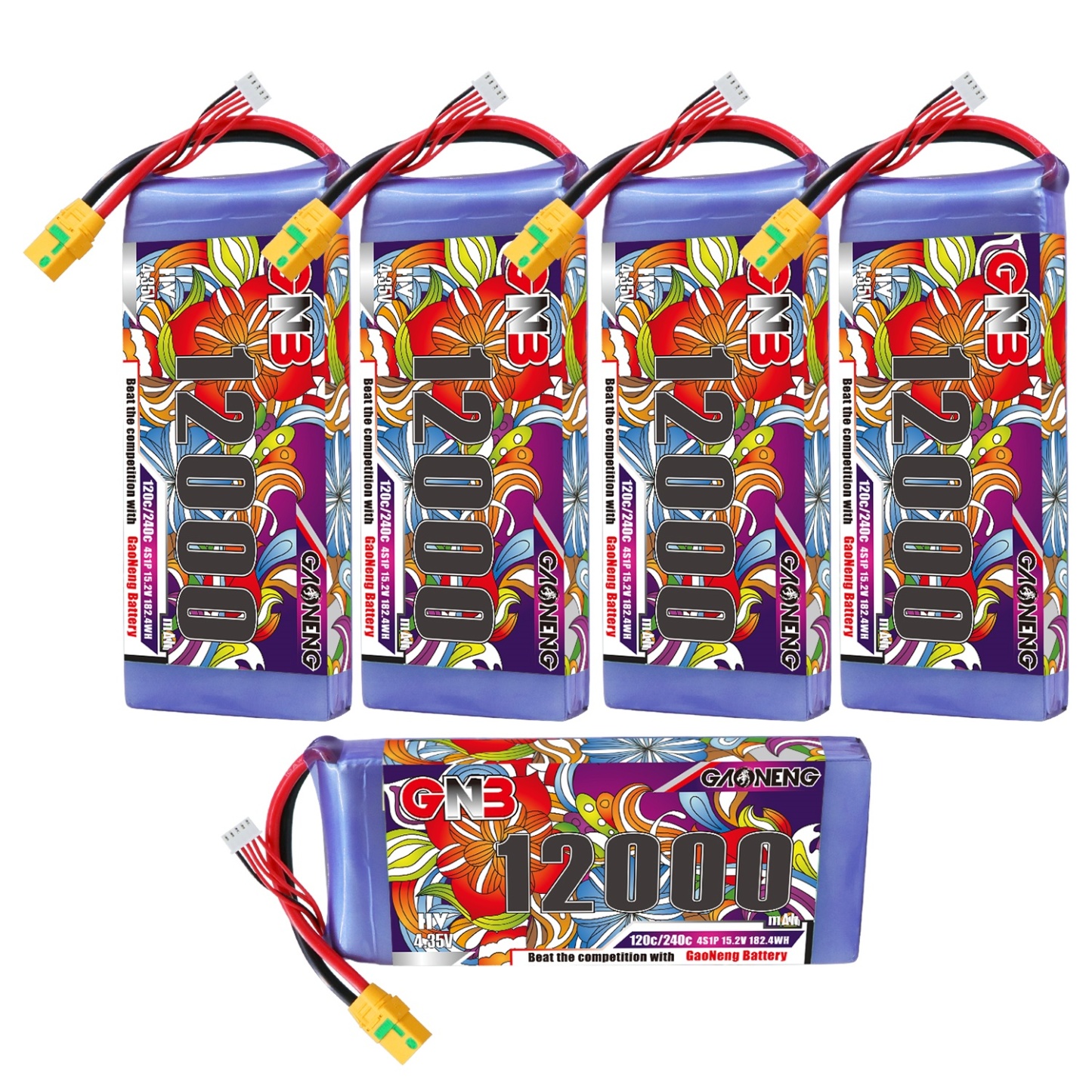 GAONENG GNB 12000mAh 4S 15.2V HV 120C RC LiPo Battery XT90S