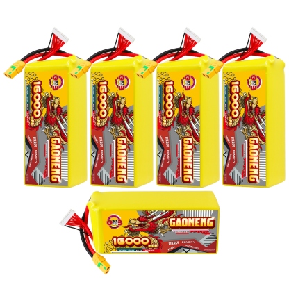 GAONENG GNB 16000mah 12S 44.4V 5C XT90S Semi Solid State Li-ion Battery 350WH/kg