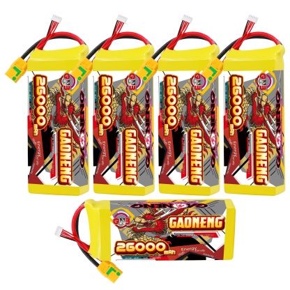 GAONENG GNB 26000mah 4S 14.8V 5C XT90S Semi Solid State Li-ion Battery 350WH/kg