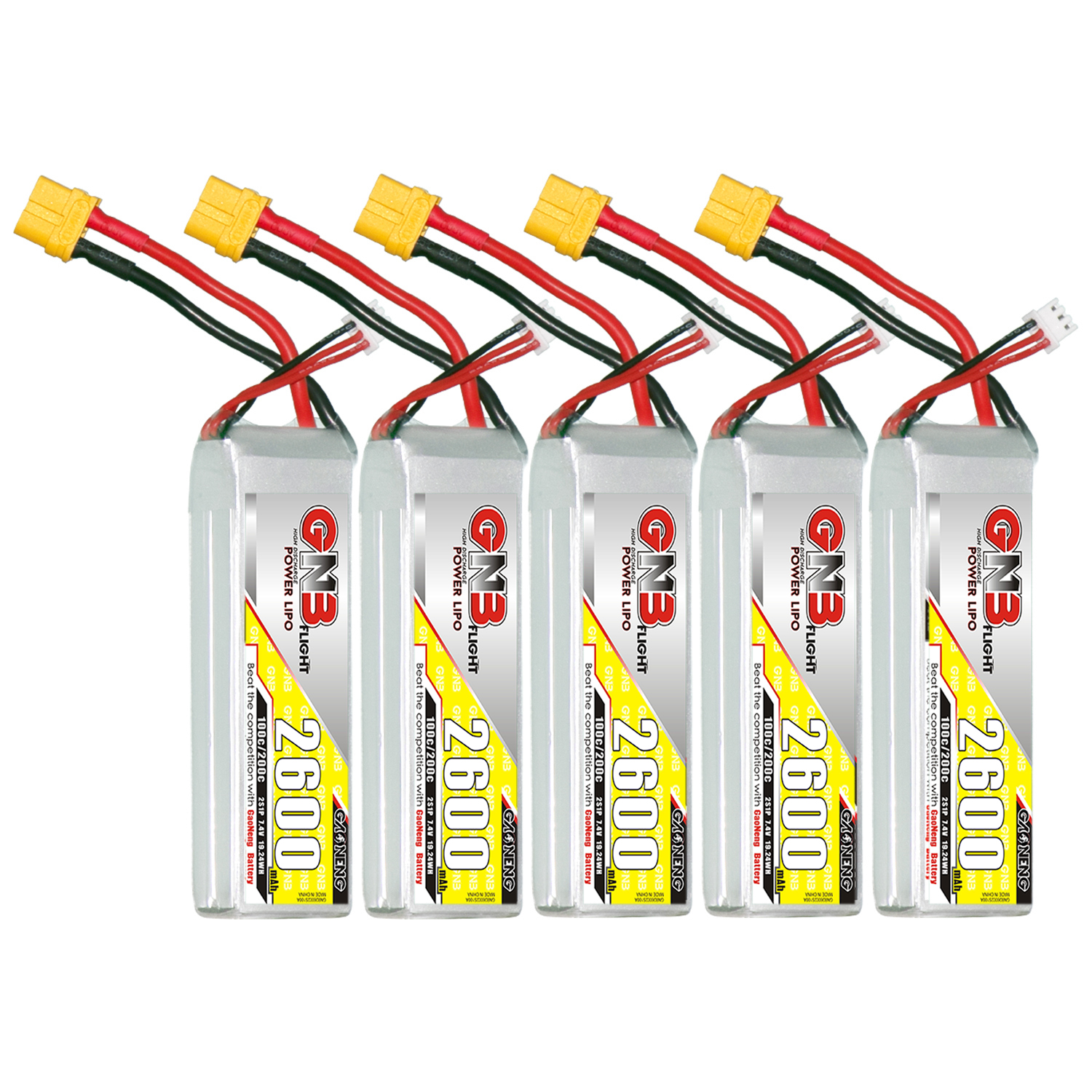GAONENG GNB 2S 7.4V 2600mAh 100C LiPo Battery XT60