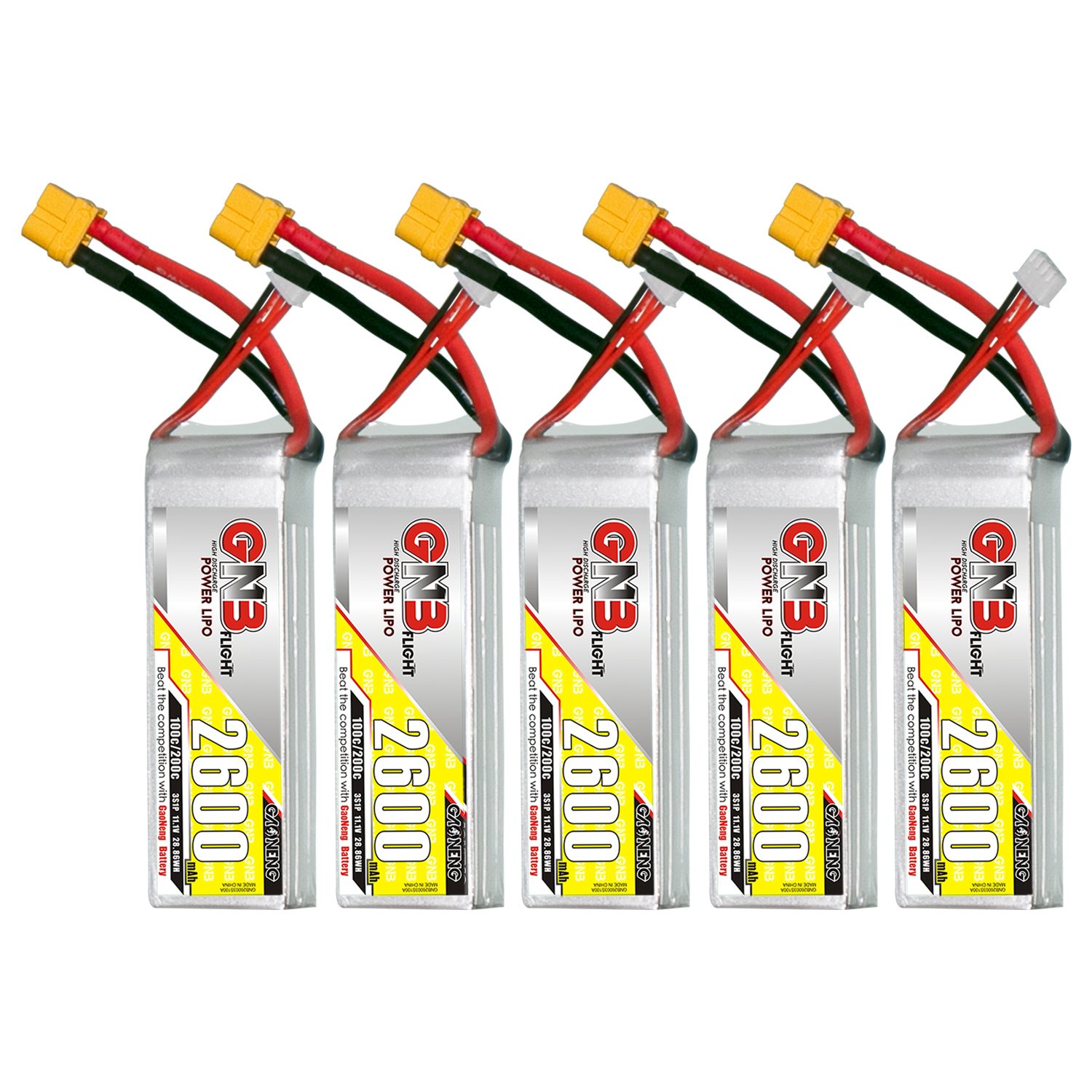 GAONENG GNB 3S 11.1V 2600mAh 100C XT60 LiPo Battery