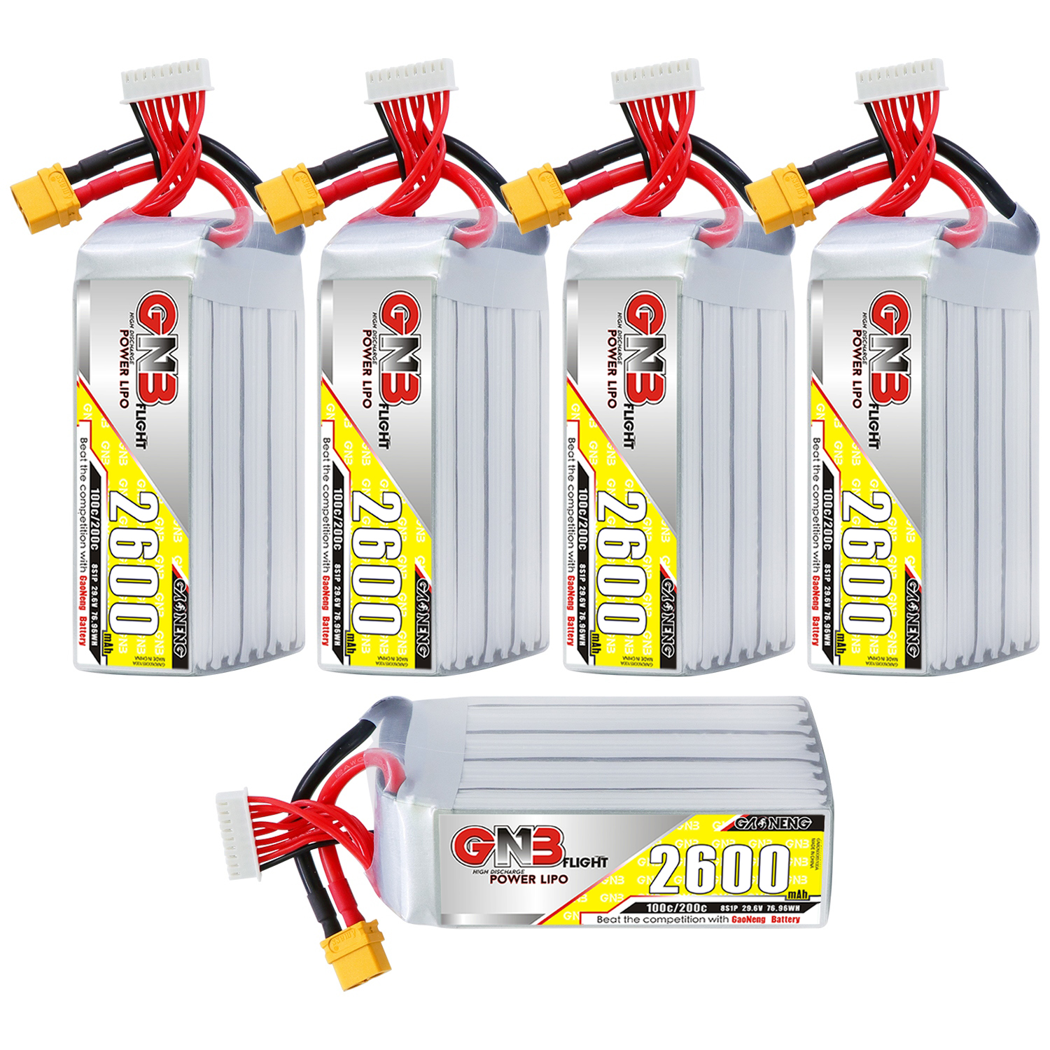 GAONENG GNB 8S 29.6V 2600mAh 100C LiPo Battery XT60