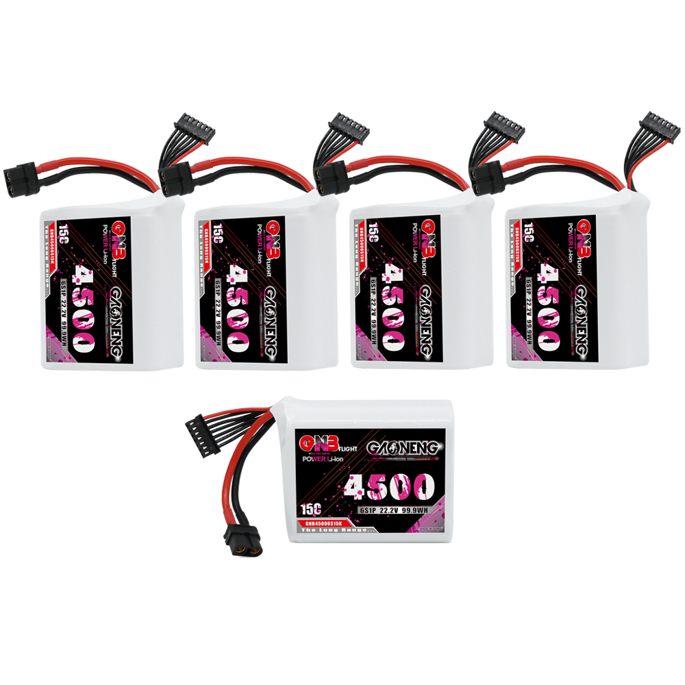 GAONENG GNB 6S 22.2V 4500mah 15C XT60 Li-ion Battery 