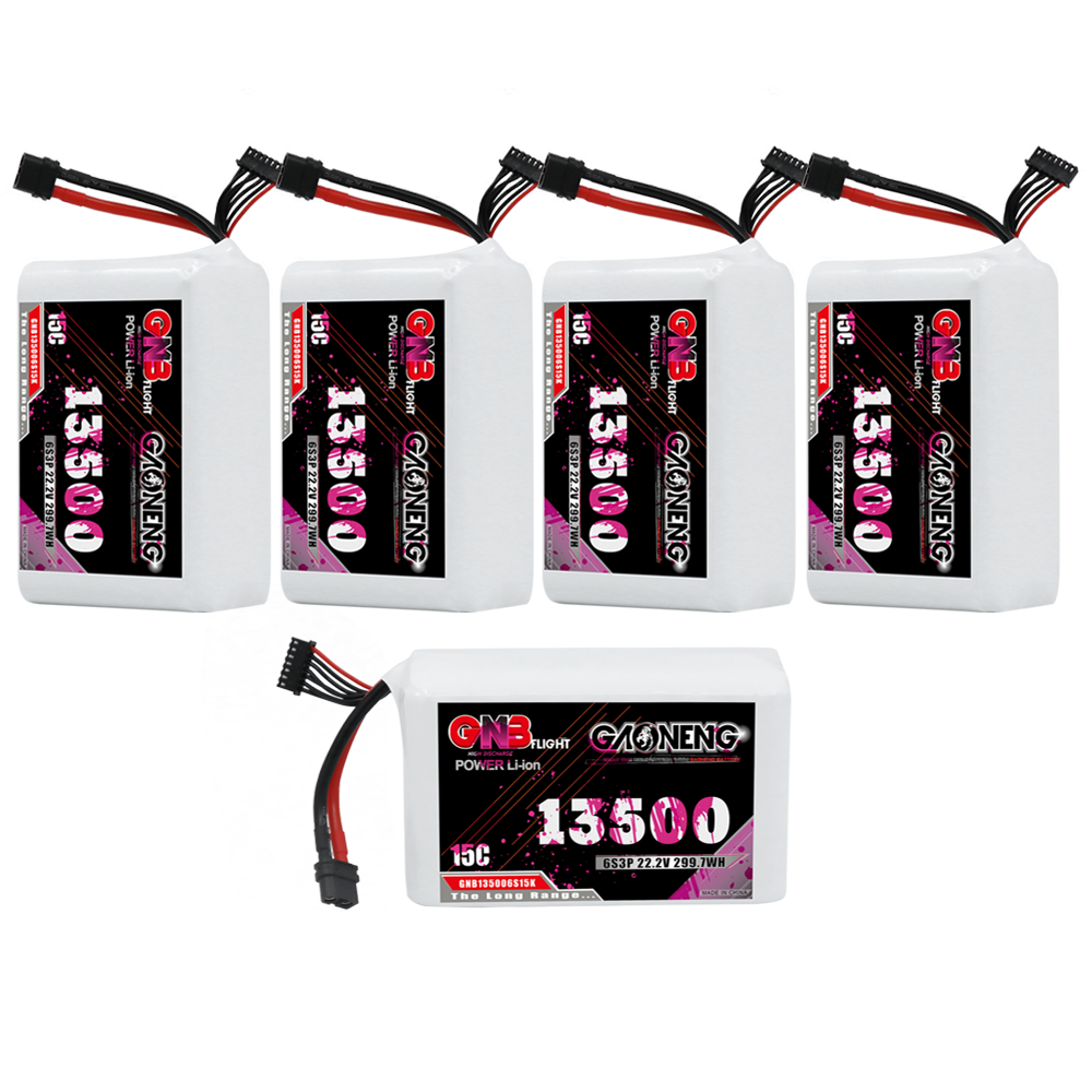 GAONENG GNB 6S 22.2V 13500mah 15C XT60 Li-ion Battery 
