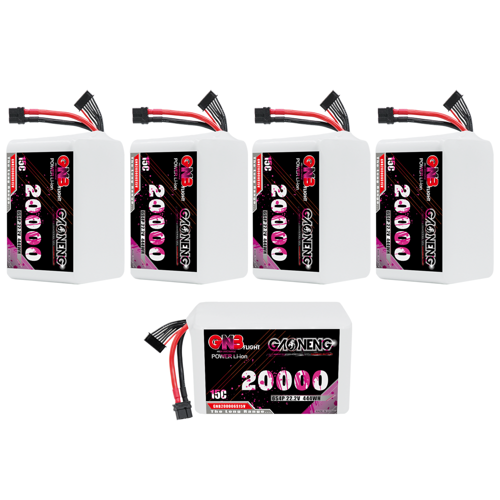 GAONENG GNB 6S4P 22.2V 20000mAh 15C XT60 Li-ion Battery 