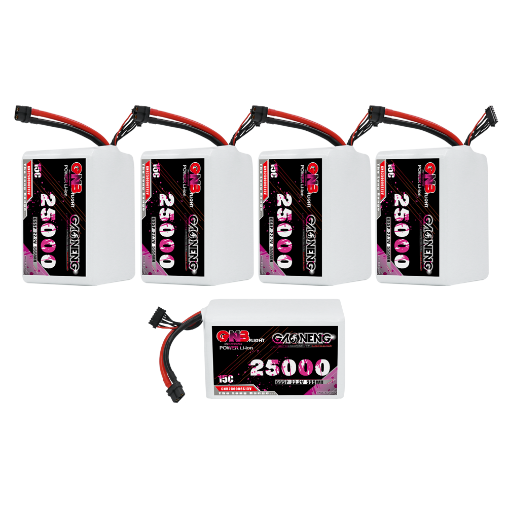 GAONENG GNB 6S5P 22.2V 25000mAh 15C XT60 Li-ion Battery 