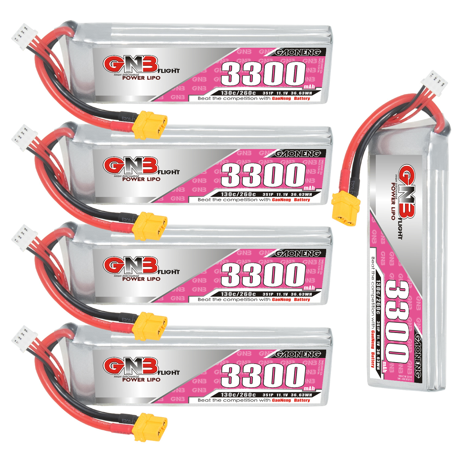 GAONENG GNB 3S 11.1V 3300mAh 130C LiPo Battery XT60