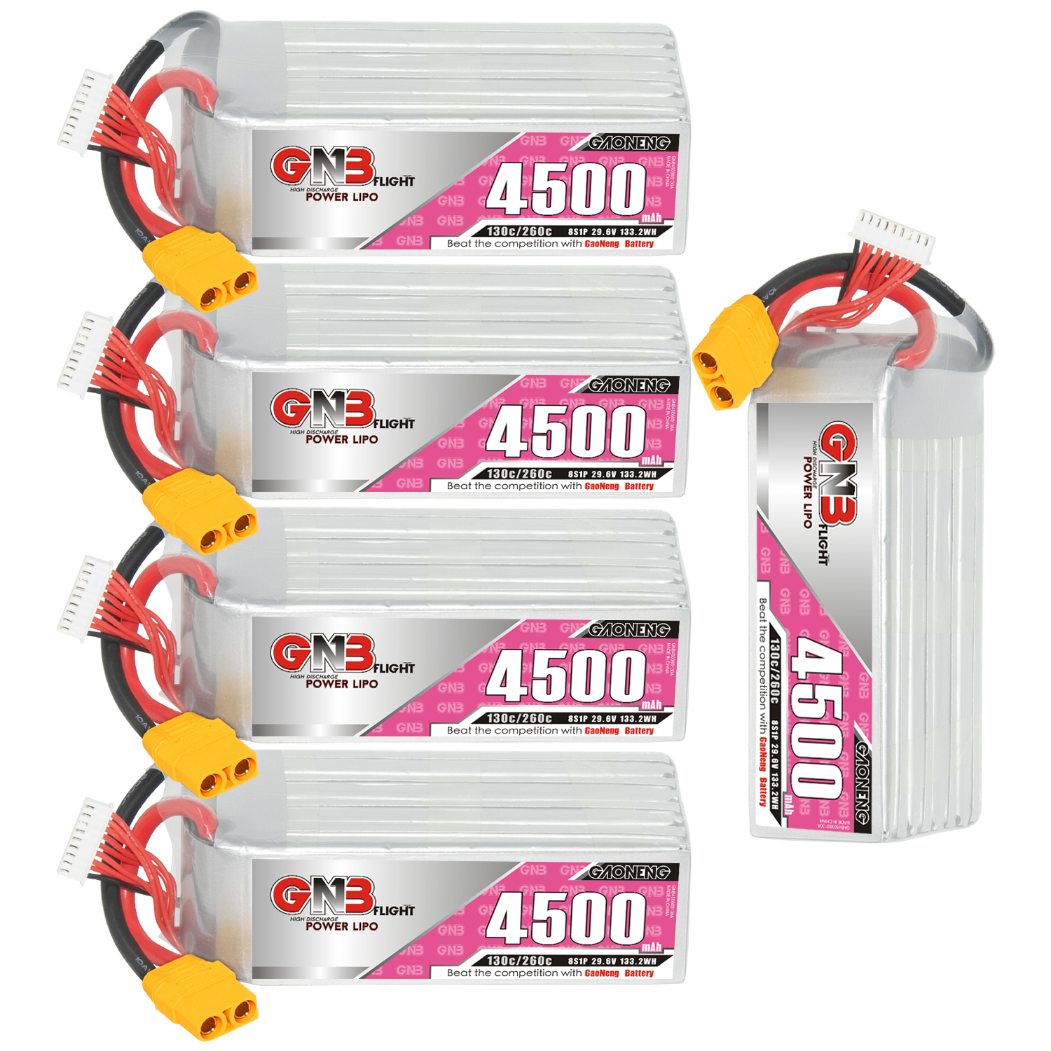 GAONENG GNB 8S 29.6V 4500mAh 130C LiPo Battery XT90
