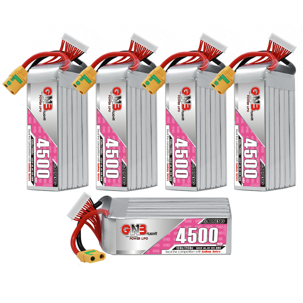 GAONENG GNB 12S 44.4V 4500mAh 130C LiPo Battery XT90S