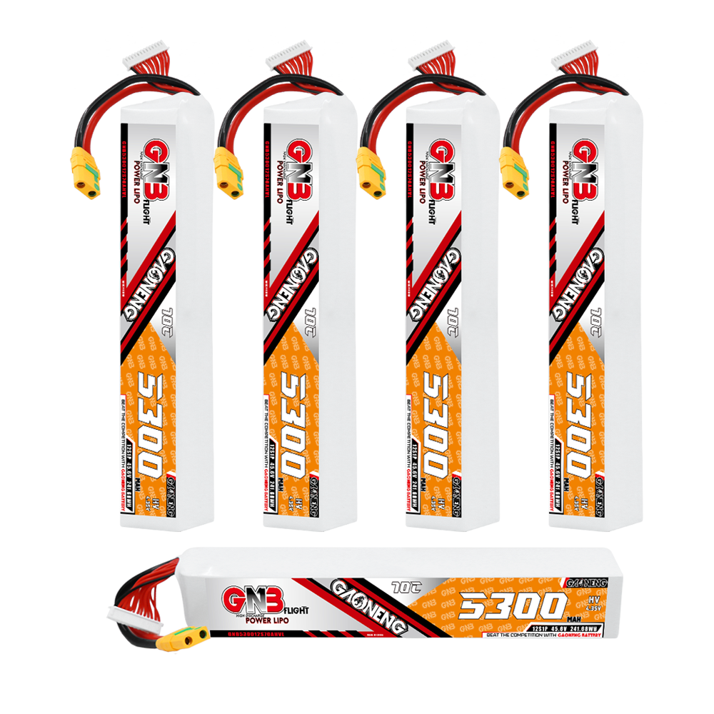 GAONENG GNB 12S 45.6V HV 5300mAh 70C LiPo Battery XT90S