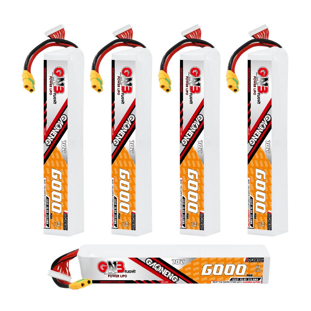 GAONENG GNB 12S 45.6V HV 6000mAh 70C LiPo Battery XT90S