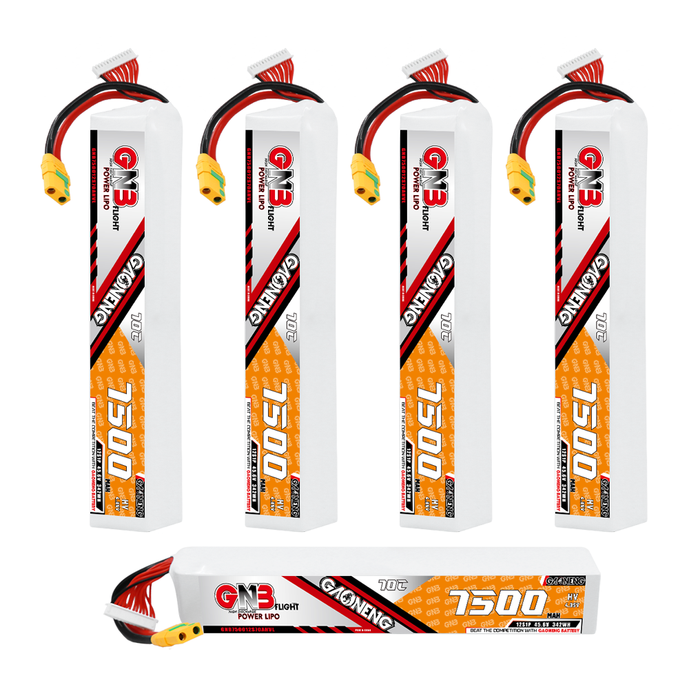 GAONENG GNB 12S 45.6V HV 7500mAh 70C LiPo Battery XT90S