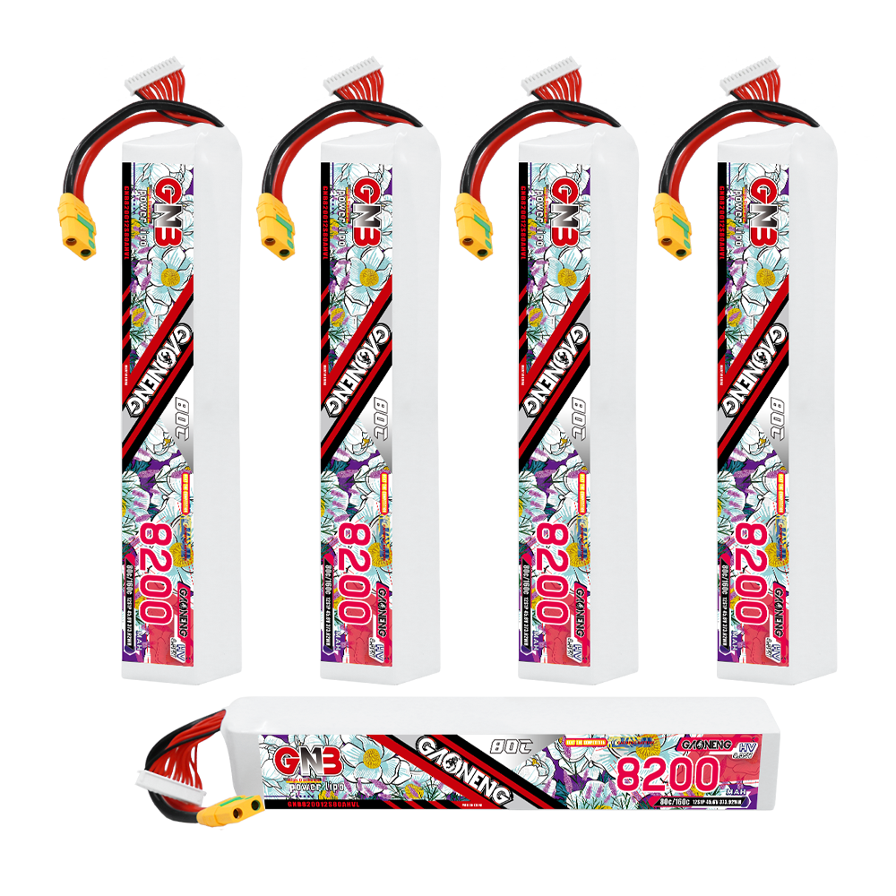 GAONENG GNB 12S 45.6V HV 8200mAh 80C LiPo Battery XT90S