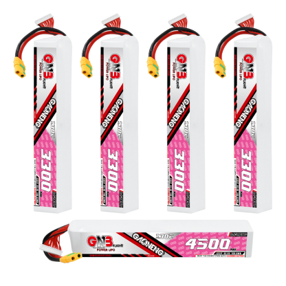 GAONENG GNB 12S 44.4V 3300mAh 130C LiPo Battery XT90S