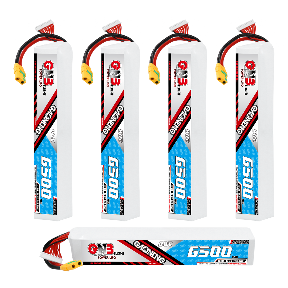 GAONENG GNB 12S 44.4V 6500mAh 80C LiPo Battery XT90S