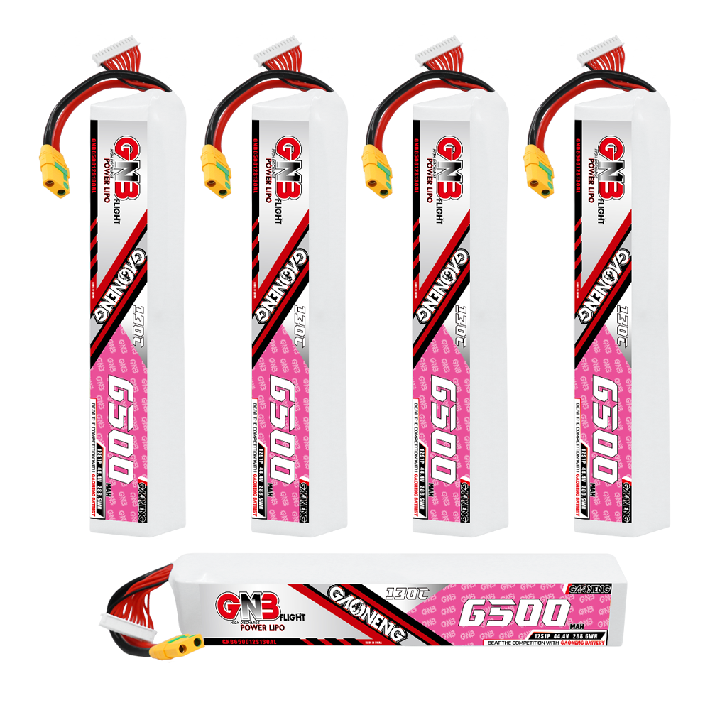 GAONENG GNB 12S 44.4V 6500mAh 130C LiPo Battery XT90S