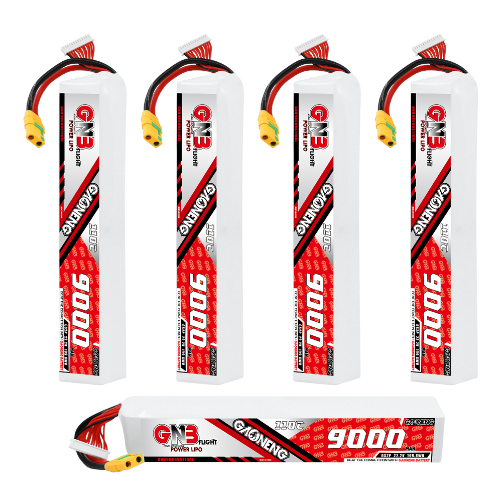 GAONENG GNB 6S 22.2V 9000mAh 110C RC LiPo Battery XT90S Anti Spark