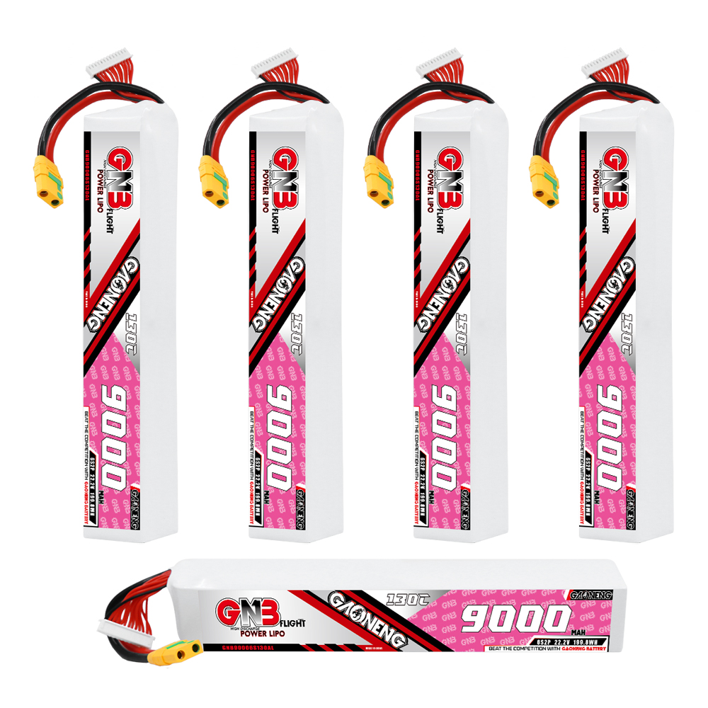 GAONENG GNB 6S 22.2V 9000mAh 130C RC LiPo Battery XT90S Anti Spark