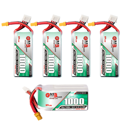GAONENG GNB LiHV 4S 15.2V 1000mAh 70C XT30 LiPo Battery LongRange