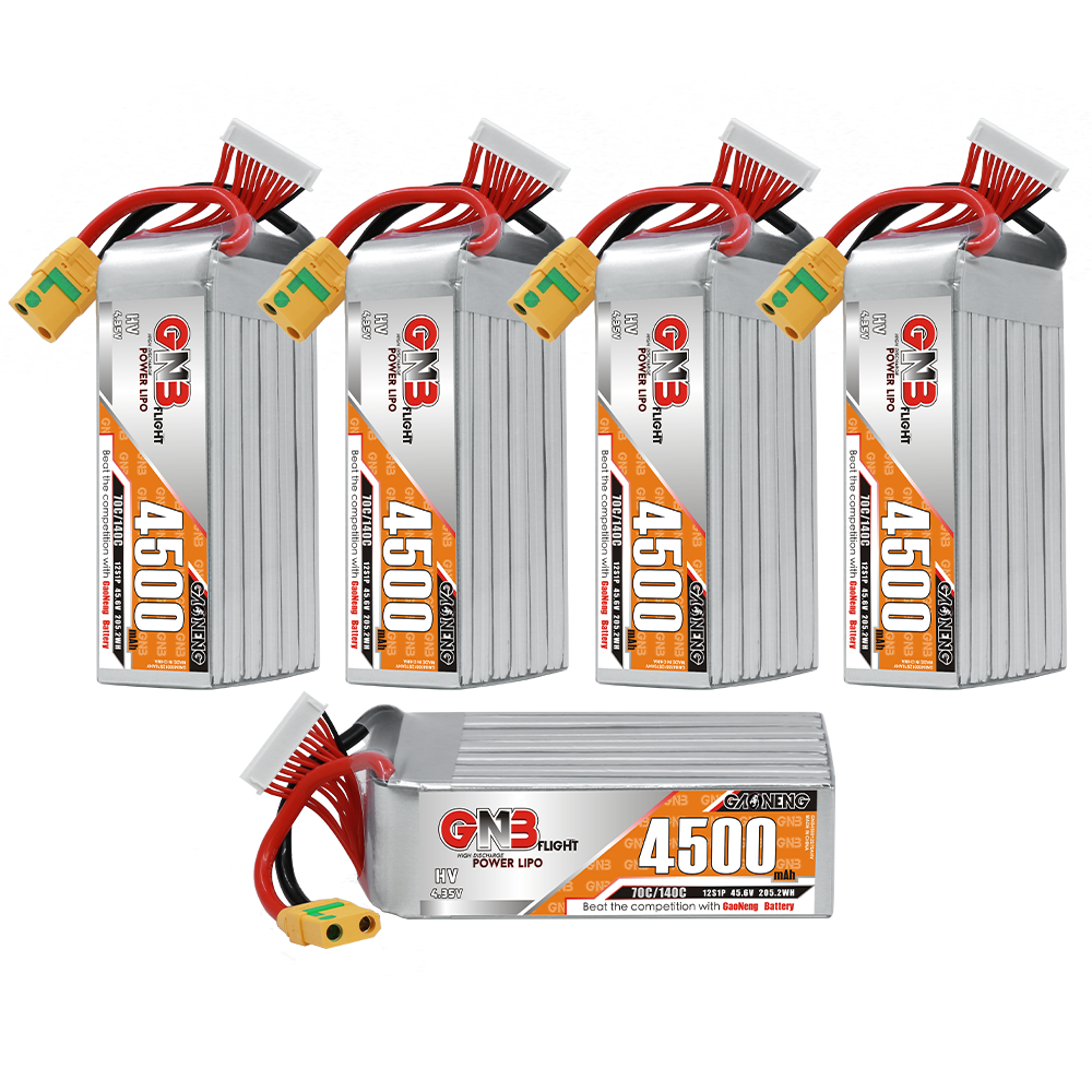 GAONENG GNB 12S1P 45.6V HV 4500mAh 70C LiPo Battery XT90S