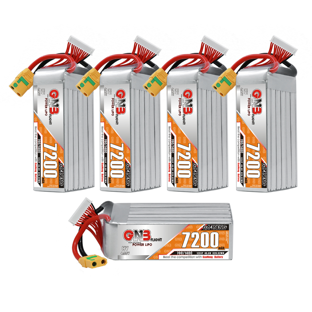 GAONENG GNB 12S1P 45.6V HV 7200mAh 70C LiPo Battery XT90S