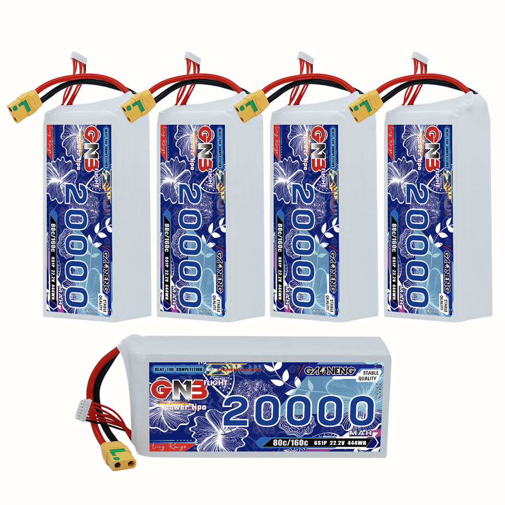 GAONENG GNB 6S1P 22.2V 20000mAh 80C RC LiPo Battery XT90S