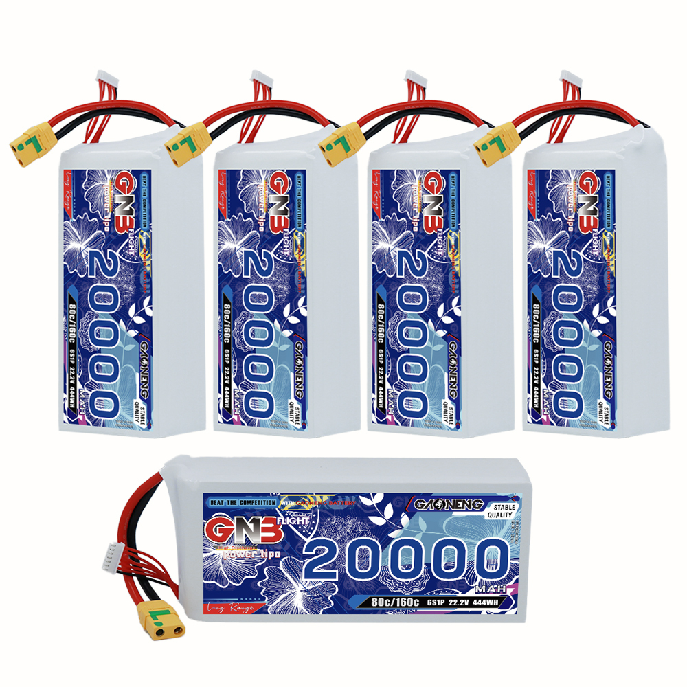 GAONENG GNB 6S1P 22.2V 20000mAh 80C RC LiPo Battery XT90S