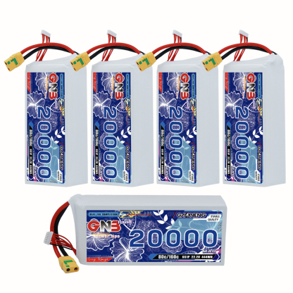GAONENG GNB 6S1P 22.2V 20000mAh 80C RC LiPo Battery XT90S