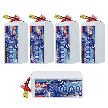 GAONENG GNB 12S1P 44.4V 20000mAh 80C RC LiPo Battery XT90S