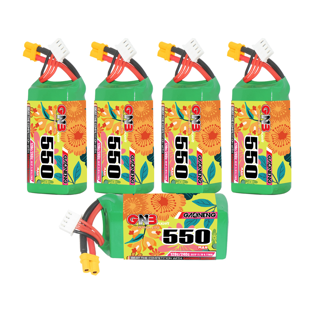 GAONENG GNB 3S 11.1V 550mAh 120C XT30 LiPo Battery