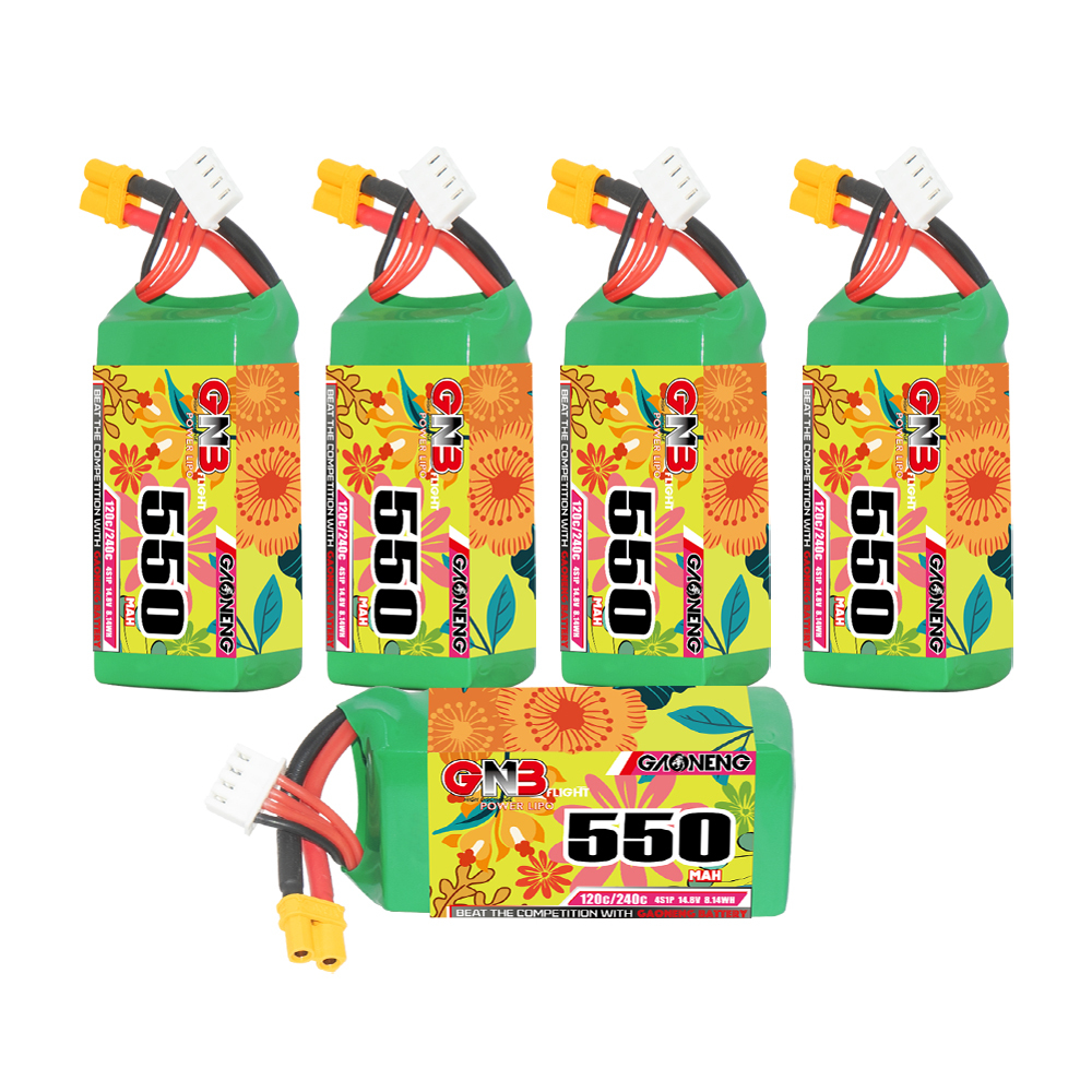 GAONENG GNB 4S 14.8V 550mAh 120C XT30 LiPo Battery