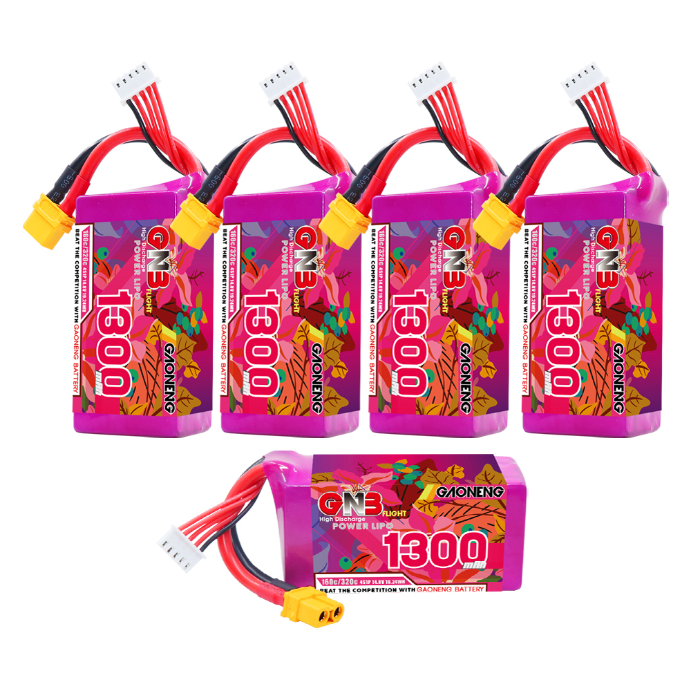 GAONENG GNB 4S 14.8V 1300mAh 160C XT60 LiPo Battery