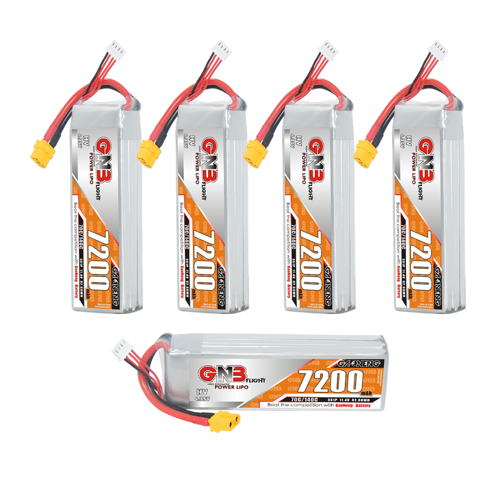 GAONENG GNB HV 3S 11.4V 7200mAh 70C LiPo Battery XT60