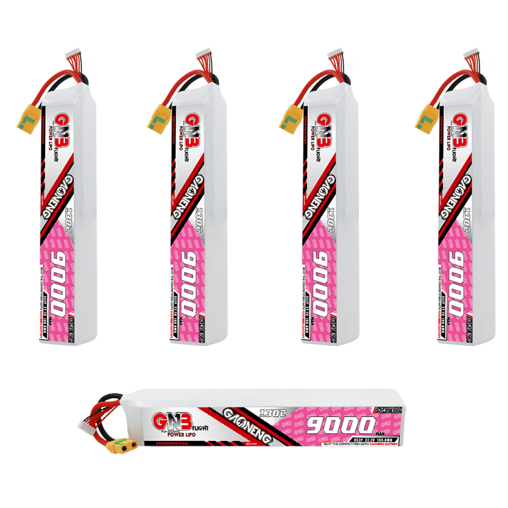 GAONENG GNB 6S 22.2V 9000mAh 130C RC LiPo Battery XT90S Anti Spark