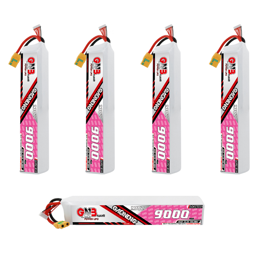 GAONENG GNB 6S 22.2V 9000mAh 130C RC LiPo Battery XT90S Anti Spark