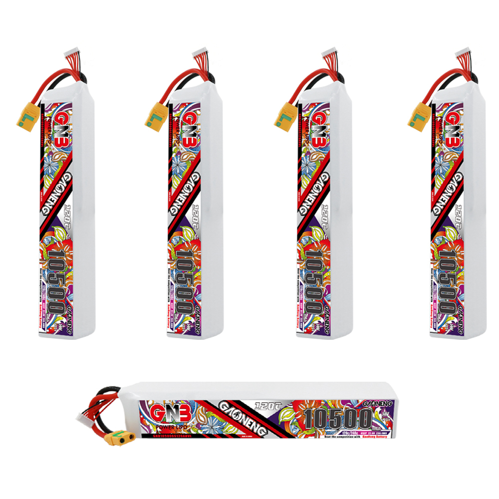 GAONENG GNB 6S 6S2P 22.8V HV 10500mAh 120C LiPo Battery XT90S