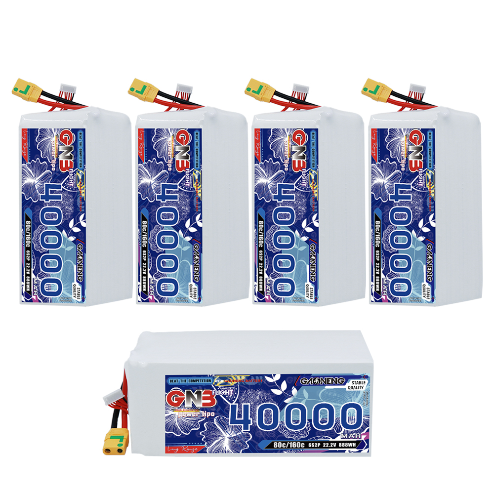 GAONENG GNB 6S2P 22.2V 40000mAh 80C RC LiPo Battery XT90S