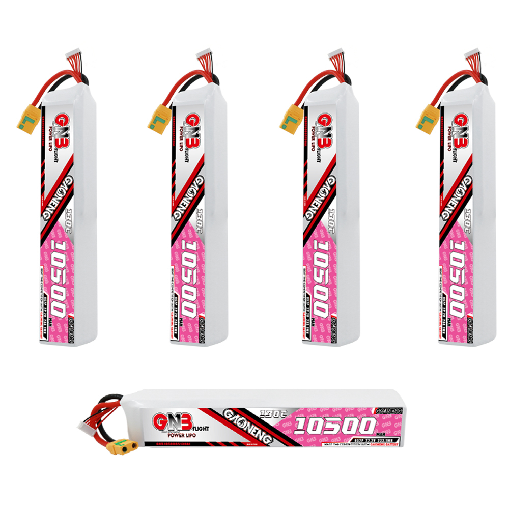 GAONENG GNB 6S 22.2V 10500mAh 130C RC LiPo Battery XT90S Anti Spark