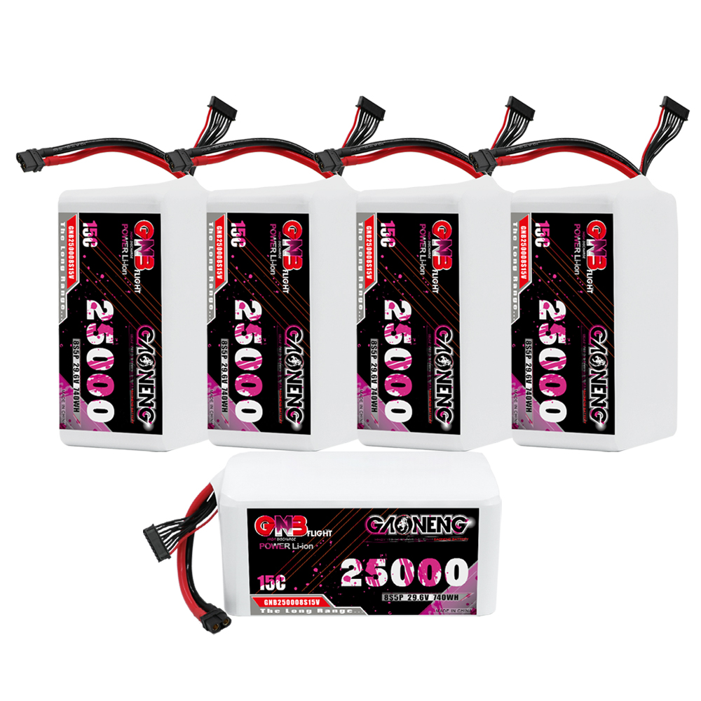 GAONENG GNB 8S5P 29.6V 25000mAh 15C XT60 Li-ion Battery 
