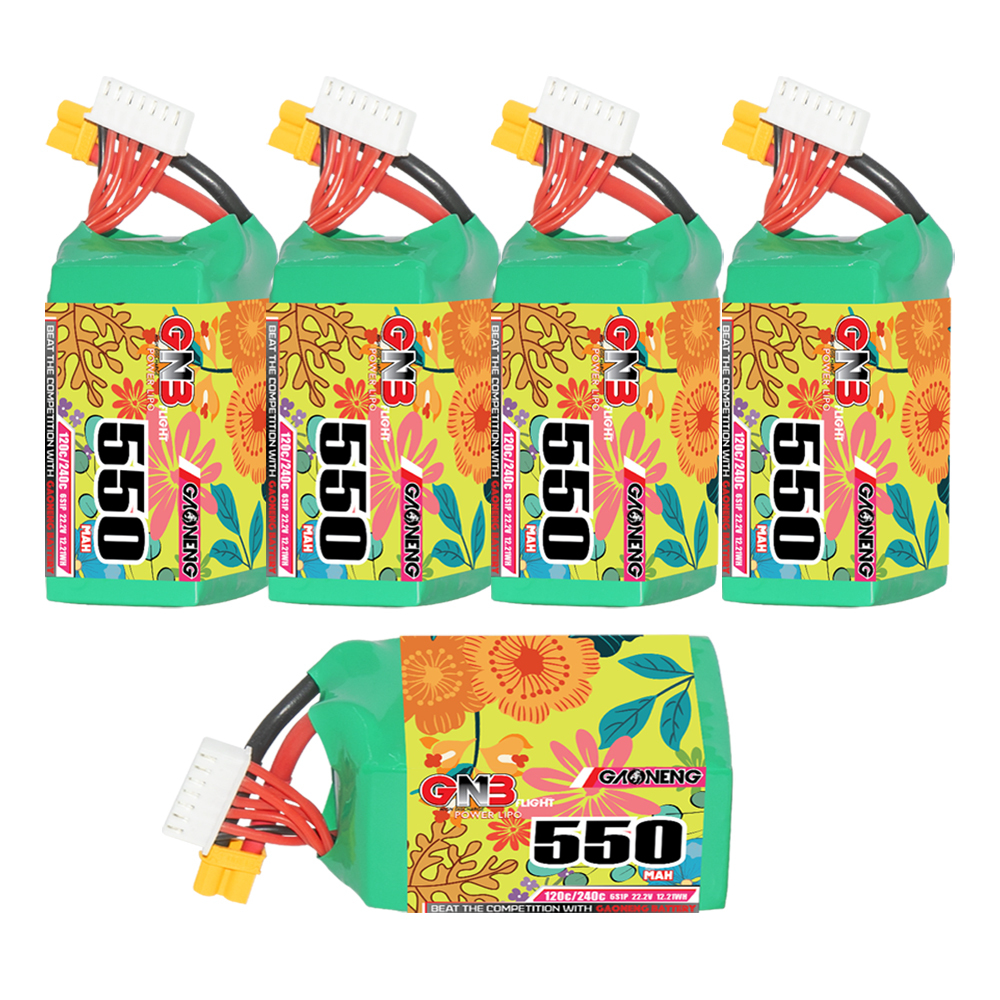 GAONENG GNB 6S 22.2V 550mAh 120C XT30 LiPo Battery