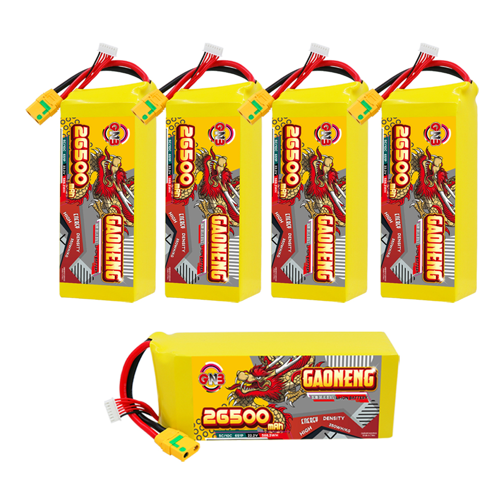 GAONENG GNB 26500mah 6S 22.2V 5C XT90S Semi Solid State Li-ion Battery 350WH/kg