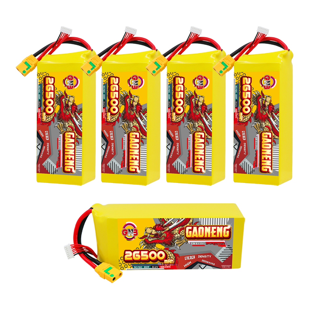 GAONENG GNB 26500mah 6S 22.2V 5C XT90S Semi Solid State Li-ion Battery 350WH/kg