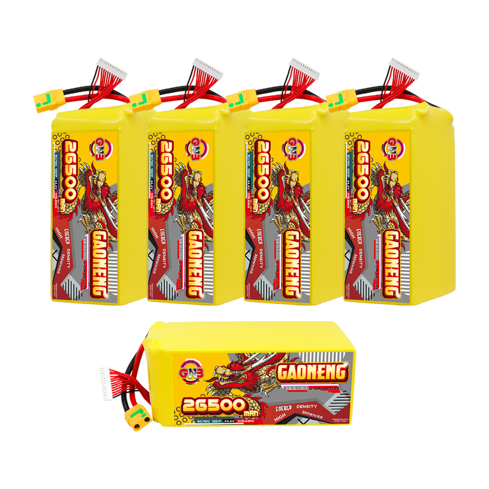 GAONENG GNB 26500mah 12S 44.4V 5C XT90S Semi Solid State Li-ion Battery 350WH/kg