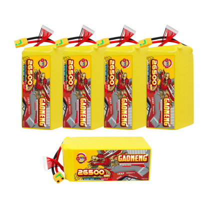 GAONENG GNB 26500mah 12S 44.4V 5C XT90S Semi Solid State Li-ion Battery 350WH/kg