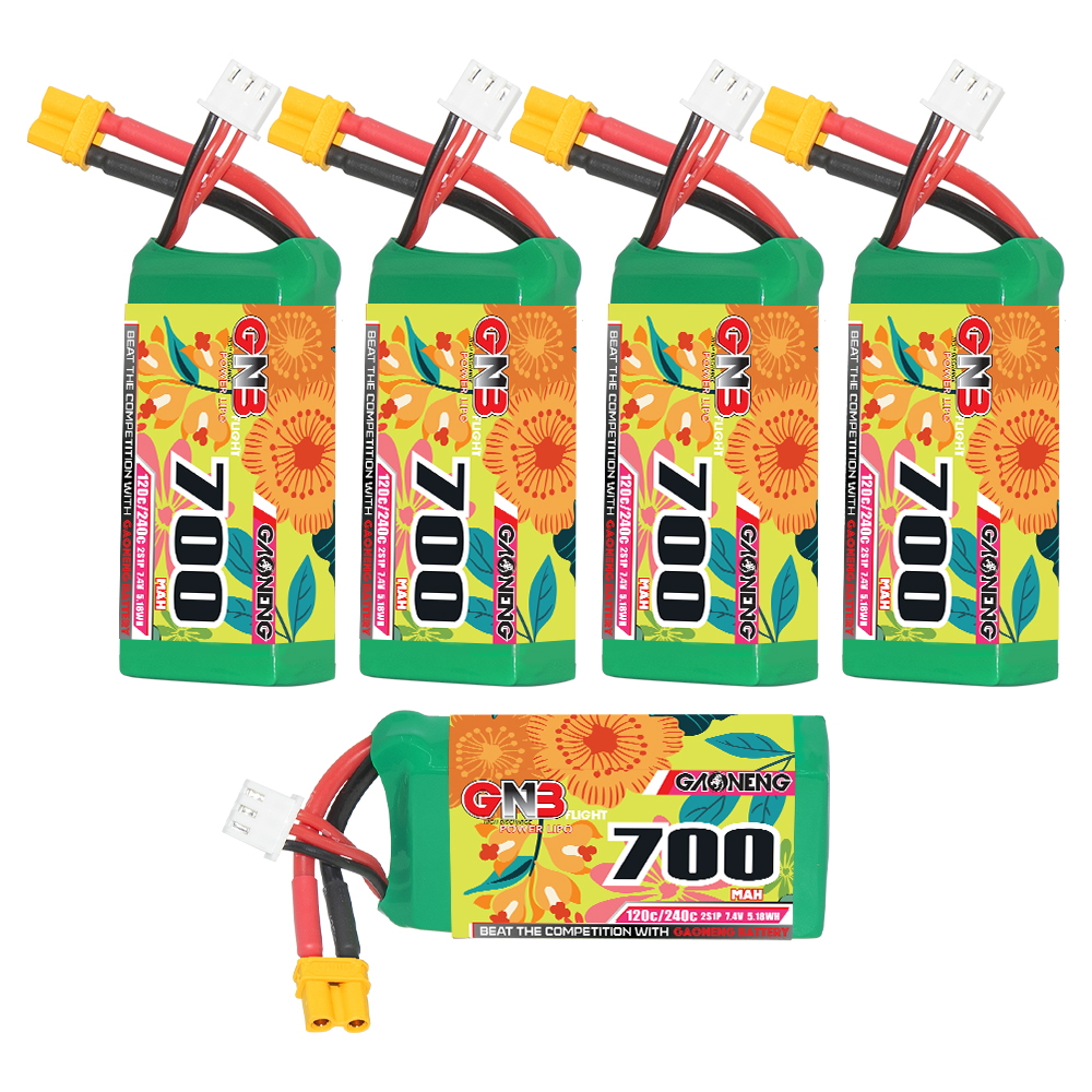 GAONENG GNB 2S 7.4V 700mAh 120C XT30 LiPo Battery