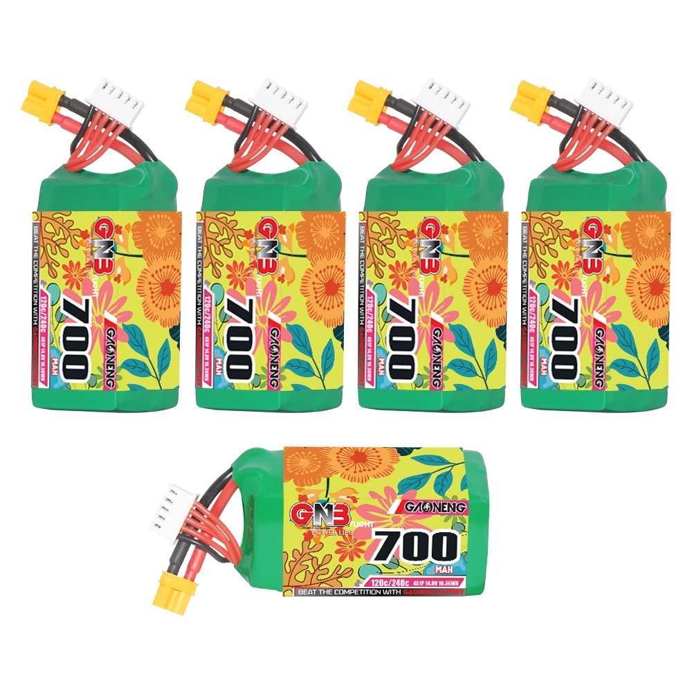 GAONENG GNB 4S 14.8V 700mAh 120C XT30 LiPo Battery