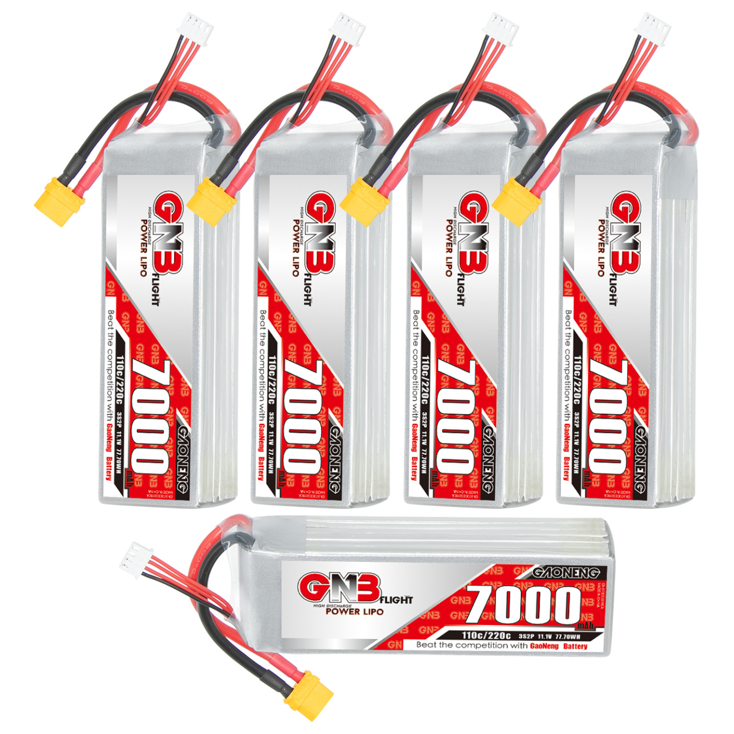 GAONENG GNB 3S 11.1V 7000mAh 110C LiPo Battery XT60
