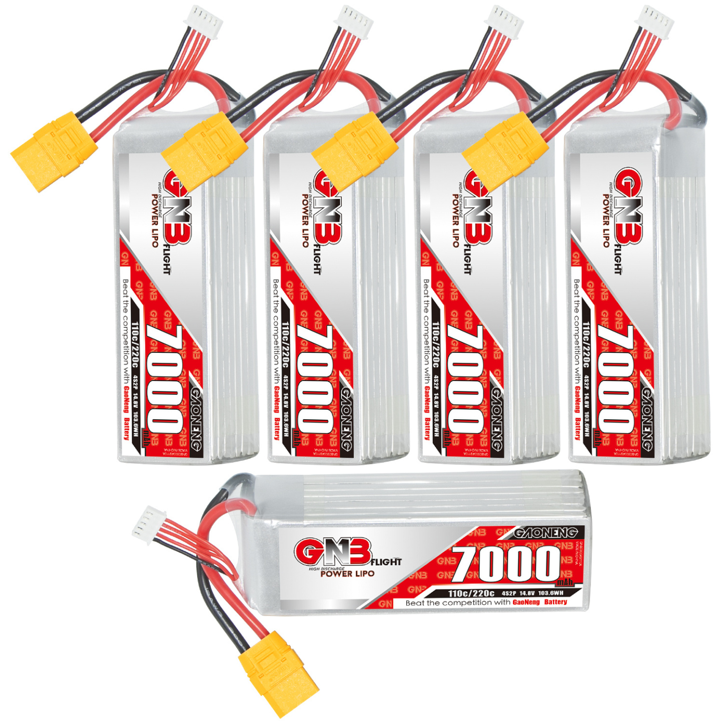 GAONENG GNB 4S 14.8V 7000mAh 110C XT90 LiPo Battery