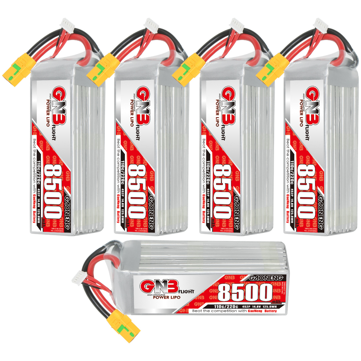 GAONENG GNB 4S 14.8V 8500mAh 110C RC LiPo Battery XT90S Anti Spark